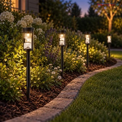 Solar timeglass plenlampe